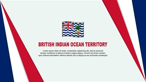 British Indian Ocean Territory Flag Abstract Background Design Template