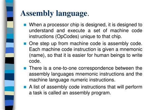 Ppt Assembly Language Programming Powerpoint Presentation Free Download Id 1220449