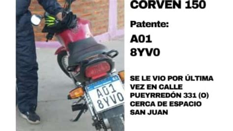 Le Robaron La Moto A Un Policía Sanjuanino Y Piden Ayuda Para Recuperarla Diario La Provincia Sj