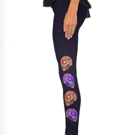 Day Of The Dead Leggings Wheretoget