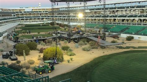 Stage is set—literally—for first Concert in Coliseum on 16th hole at ...