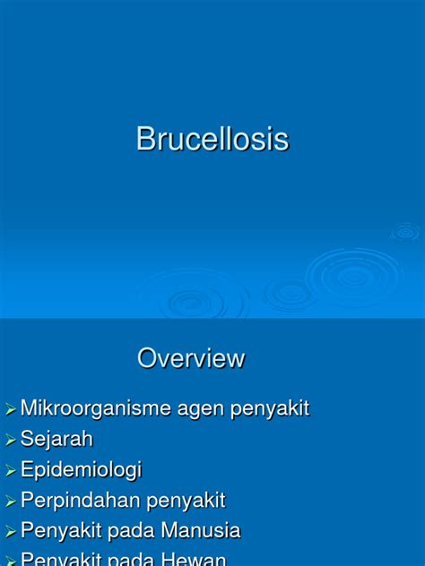 Brucellosis Pdf Epidemiology Immunology