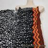 Abstract Rocks And Orange Border Waves Print Bikini Swimsuit Nylon Spandex Fabric FlukyFabrics