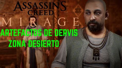 Assasins Creed Mirage Artefactos De Dervis Zona Desierto Youtube