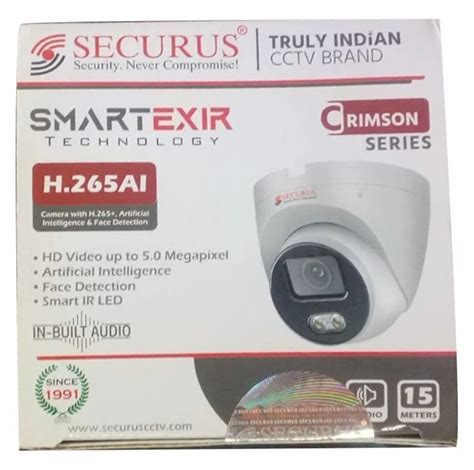 5 MP Securus SS NC15DXLP SXF M5 S Dome Camera Camera Range 20m At Rs