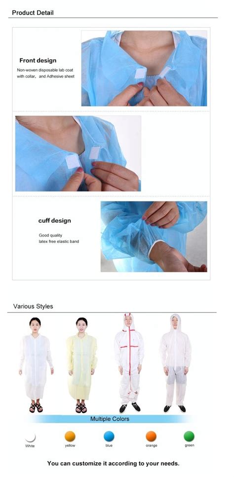 25gsm Disposable Gowns Dental Medical Protective Isolation Gown