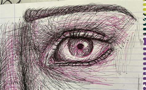 I tried to draw a realistic eye by pen… : r/doodles