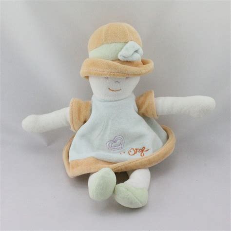 Doudou Poup E Fille Verte Orange Sucre D Orge