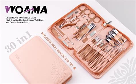 WOAMA Manicure Set Pedicure Kit 30 In 1 Nail Kit Professional