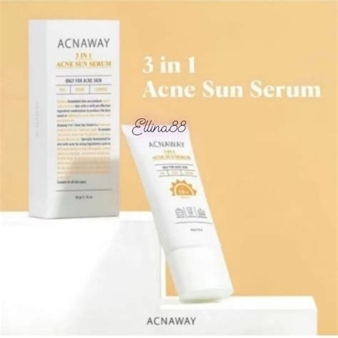 Jual Acnaway 3in1 Acne Sun Serum Sunscreen SPF 50 PA 50gr Shopee