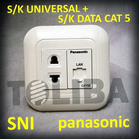 Jual Stopkontak Universal Stop Kontak Data Cat5 Inbow Panasonic Jack