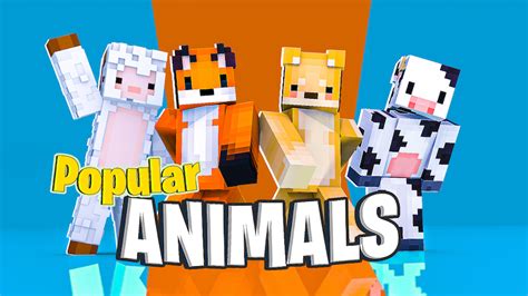 Popular Animals By Doghouse Minecraft Skin Pack Minecraft Bedrock