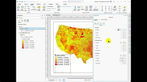 Editing The Headings And Layer Names Arcgis Pro Youtube