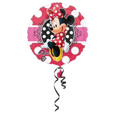 Folieballon Minnie Mouse Stippen Rond 43 Cm Feestbazaarnl