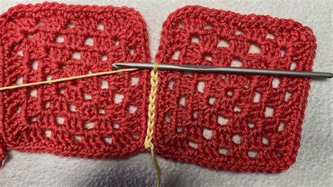 Granny Squares Aan Elkaar Haken Met Halve Vasten