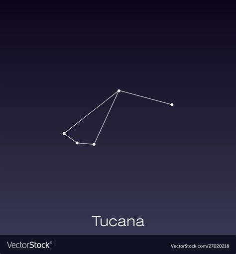 Constellation As It Can Be Seen Naked Eye Vector Image