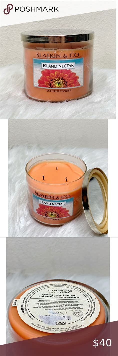 Bath And Body Works Candle Rare Island Nectar 3 Wick Bath Body Works