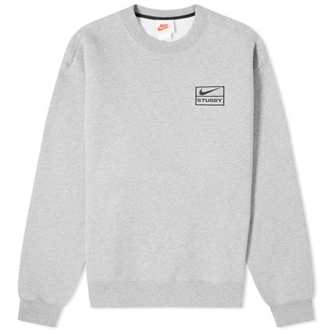 Nike X Stussy Crew Sweat Grey End Gb