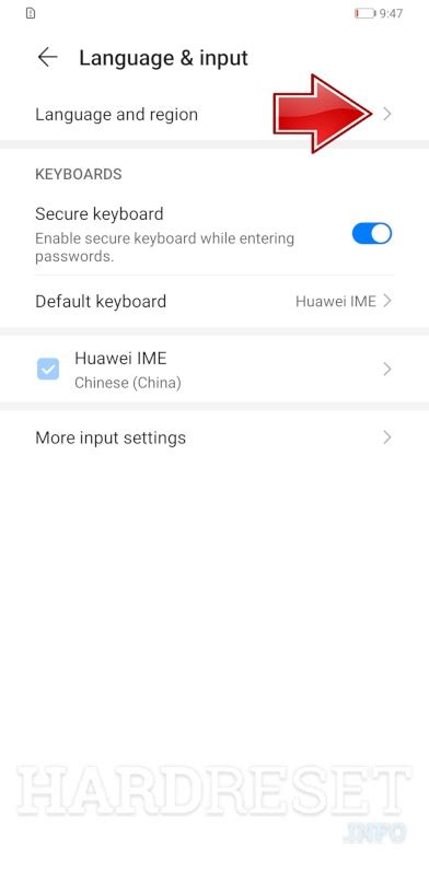 Change Language Huawei Y8s How To