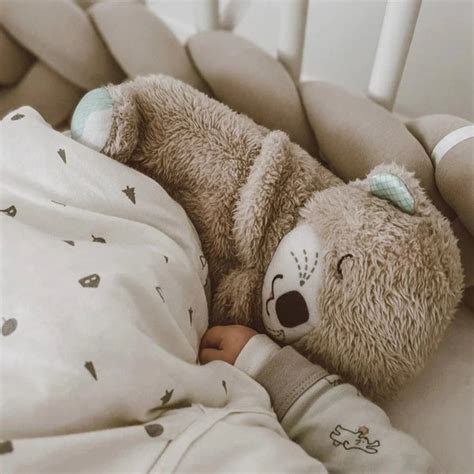 Sereneheart®️ Breathing Teddy Bear Soft Toy Teddy With A Heart Grey