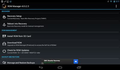 Tulisan Pelajar Cara Mudah Instal Custom Rom Android Dengan Rom Manager