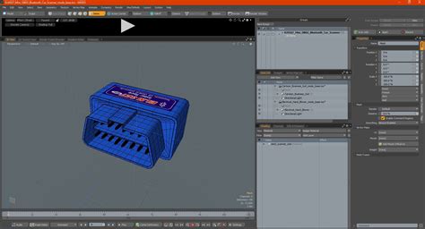 Elm327 Mini Obd2 Bluetooth Car Scanner 3d Model 29 3ds Blend C4d