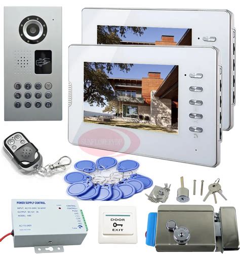 Intercom System For Home Video Intercom With Electric Lock Door Phone