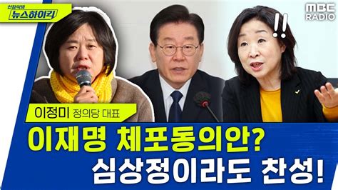 정의당 이정미 심상정에 체포동의안이 들어와도 우린 찬성 李 체포동의안 찬성 재차 시사 이정미 신장식의 뉴스하이킥