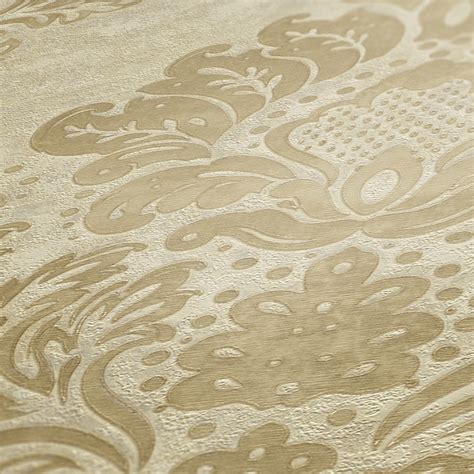 Vliestapete Barock Design Beige Gold Metallic 37901 3