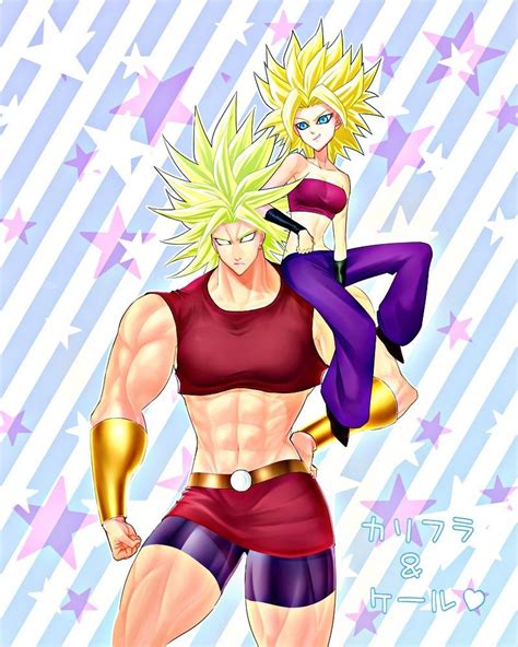 Kale And Caulifla Akira Personajes Femeninos Dragones