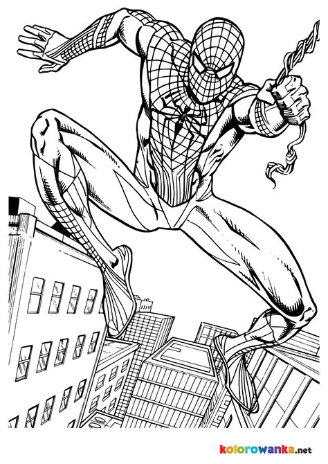 Printable Full Page Spiderman Coloring Pages