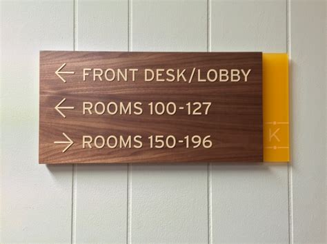 Wood Wayfinding Hotel Sign Project Hotel Wayfinding Hotel