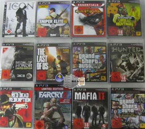 Spielesammlung Ps3 Playstation 3 Nur 1 Spiel Auswählen Cod Black