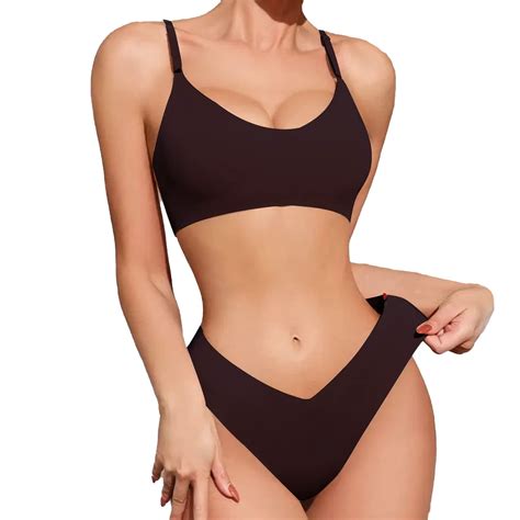 Skyauks Lingerie For Women Underoutfit Bras For Women Adjustable Wireless Spaghetti Strap Vest