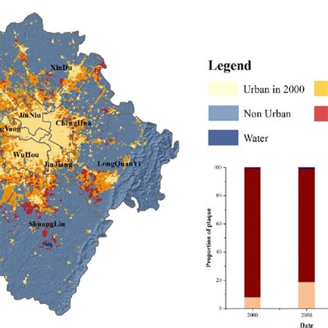 Map Of Urban Expansion Forecast For Esri Fao Noaa And Usgs