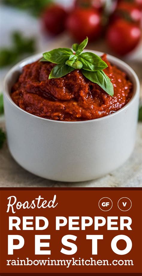 Roasted Red Pepper Pesto Rainbow In My Kitchen Recipe Stuffed