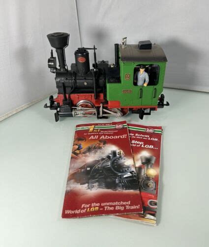 LGB Lehmann G Scale Steam Locomotive 20212 Green Black 0 4 0 W