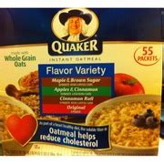 Quaker Oatmeal Instant Oatmeal,Flavor Multi-Pack 4 Flavors: Calories ...