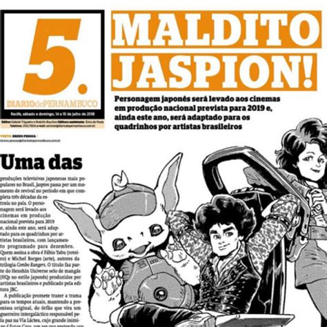 Jaspion Destaque No Di Rio De Pernambuco Editora Jbc