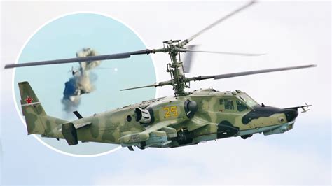 Russische Ka Helikopter Neergeschoten Door Oekra Ense Elite Eenheid