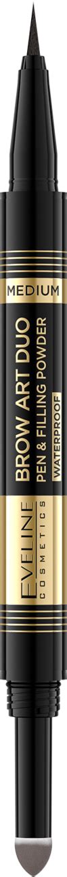 EVELINE COSMETICS, , pisak i cień do brwi, precyzyjny, wodoodporny, 2w1 ...