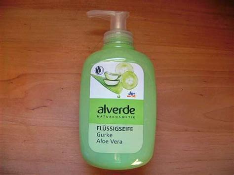 Test Flüssigseife alverde Flüssigseife Gurke Aloe Vera Pinkmelon