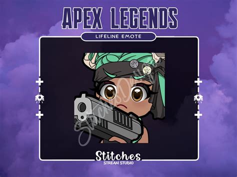 Apex Legends Lifeline Emote Lifeline Pirate Queen Chibi Gun Emote For