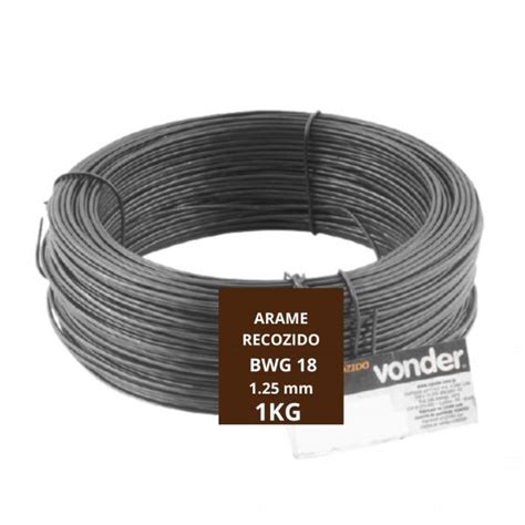 Arame Recozido BWG18 1 25mm 1Kg Vonder Na Elos