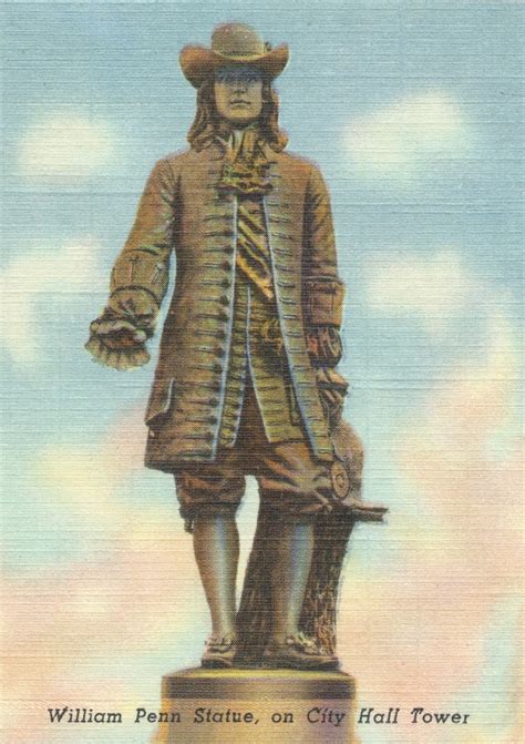 William Penn Statue On City Hall Tower Copy Historical Society Of