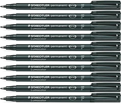 Staedtler Lumocolor Permanent Filz Feine Spitze Mm Schwarz