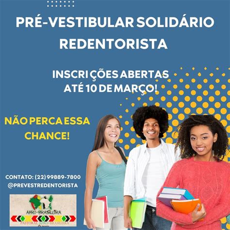 Santuário Redentorista abre inscrições para curso Pré Vestibular