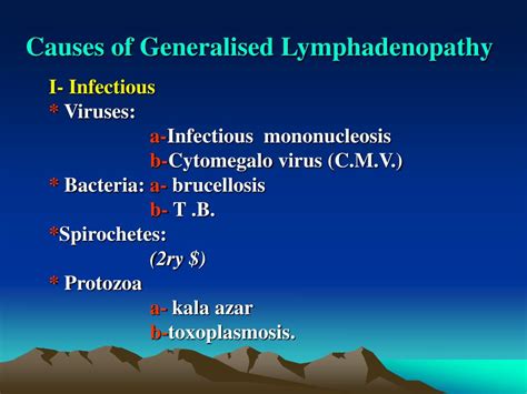 Ppt Lymphadenopathy Powerpoint Presentation Free Download Id997994