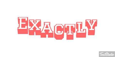 Exactly Word Animated  Logo Designs