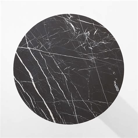 Taza 54 Round Black Marble Dining Table Reviews Cb2 Canada